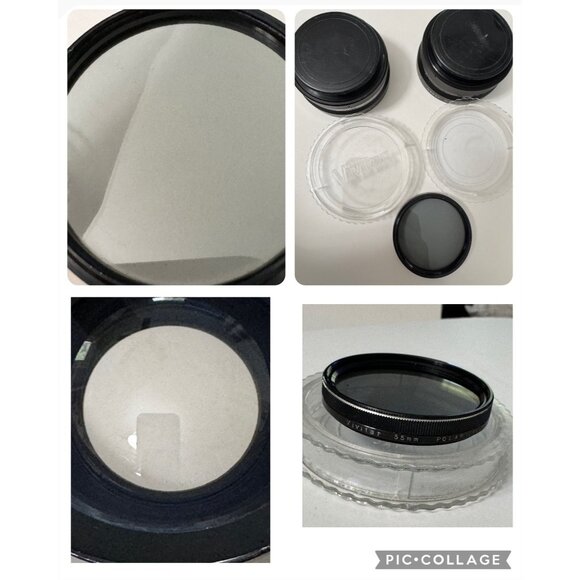 Vintage Yashikor Aux Telephoto & Wide Lens Set Vivitar 55mm Lens Leather Case - Picture 7 of 16